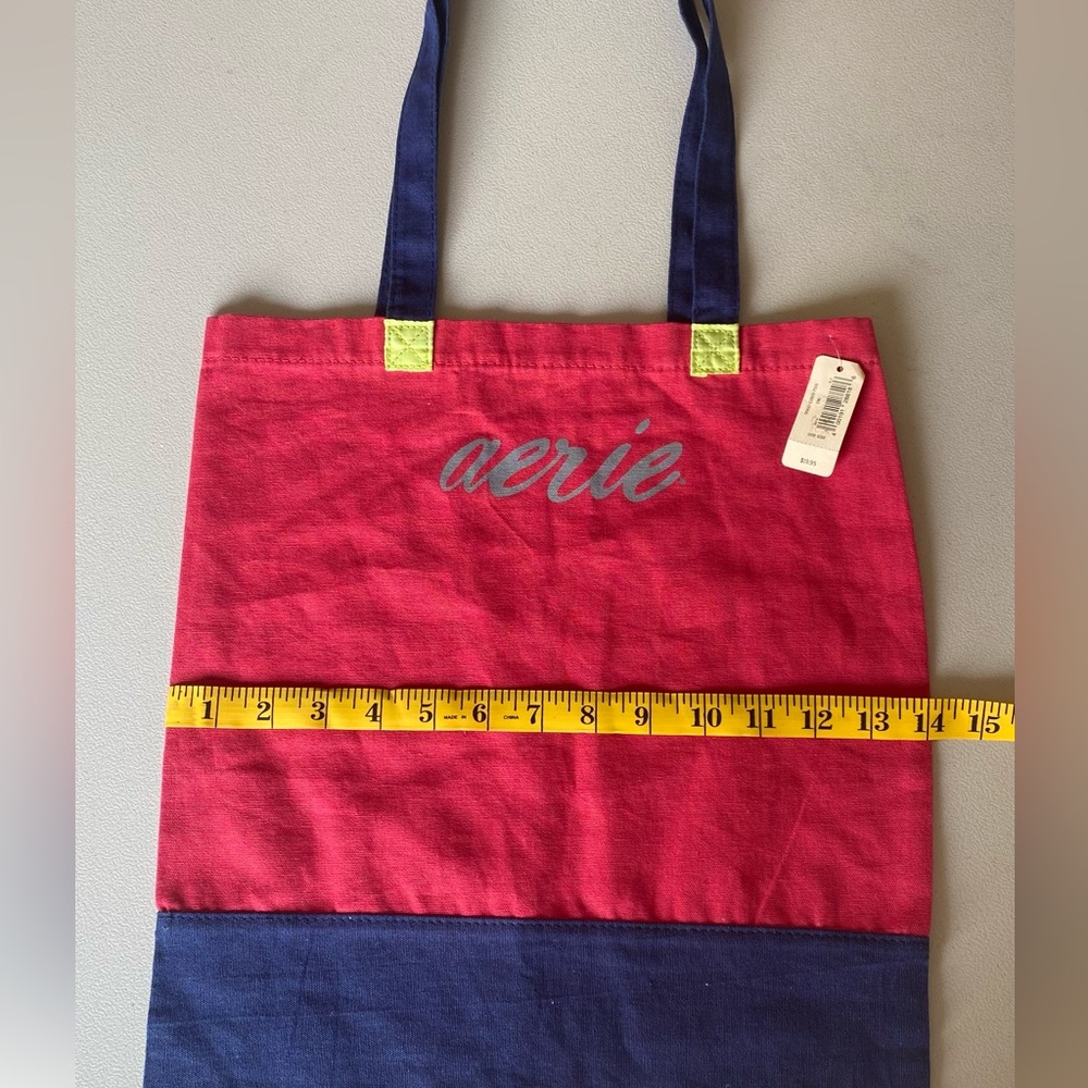 NWT Aerie (American Eagle) Red and Blue Book Tote- One Size - Picture 6 of 8